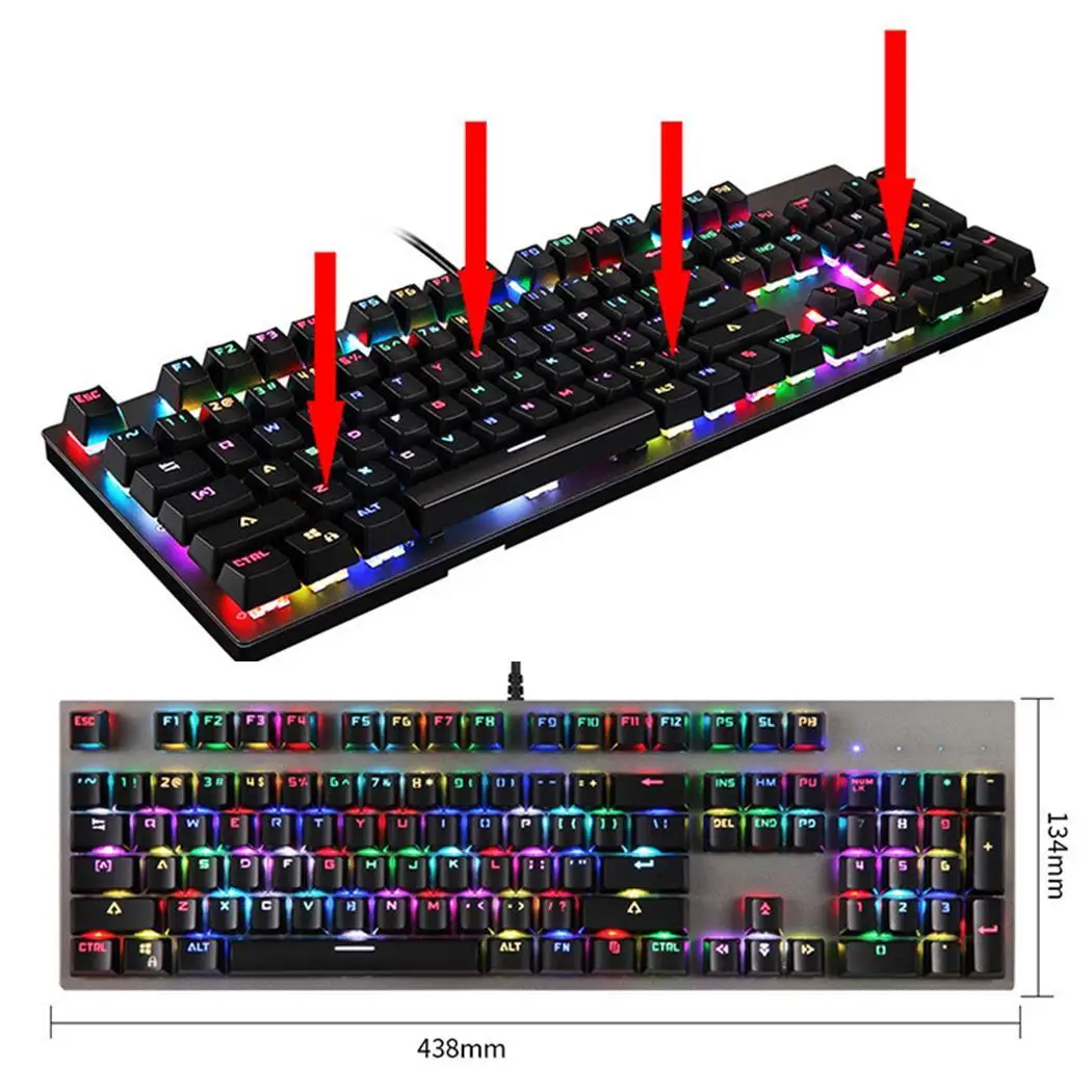 Motospeed CK89 NKRO Teclado Mecânico Jogos USB Проводная Подсветка RGB | Компьютеры и офис