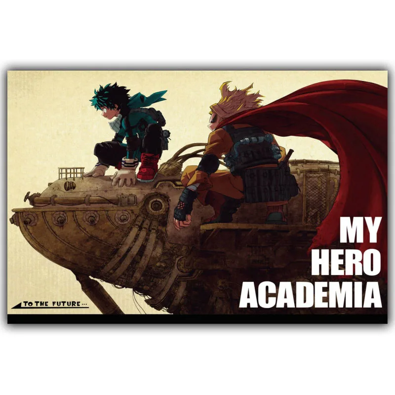 Boku no Hero academic Шелковый плакат с принтом для мальчиков и девочек декорированные