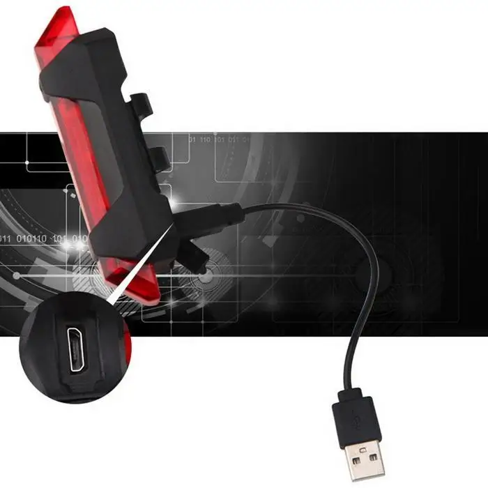 Новый портативный светодиодный USB Перезаряжаемый велосипедный фонарь для