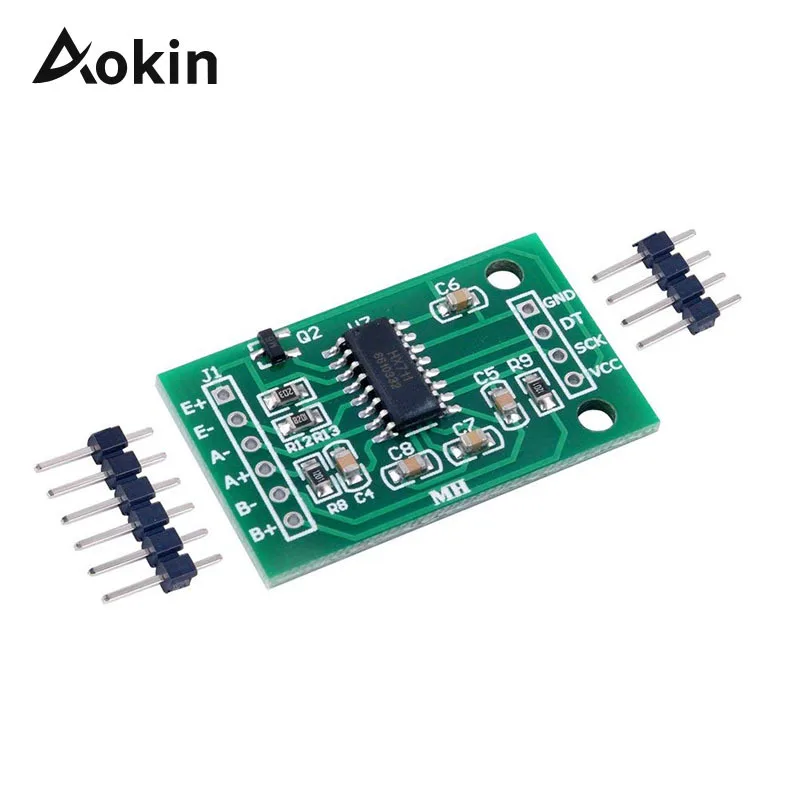 Aokin HX711 коммутационная Вес датчики взвешивания 24 бит AD Модуль аналого цифровой