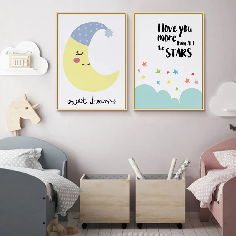 Настенная картина Sweet Dreams для детской комнаты Картина на холсте плакаты танцев