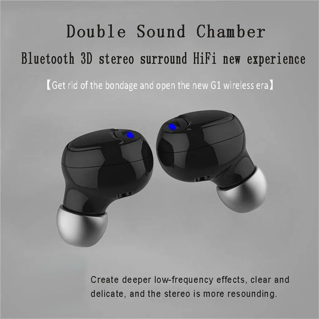 Мини bluetooth гарнитура 5 0 наушники вкладыши беспроводные стерео Tws спортивные