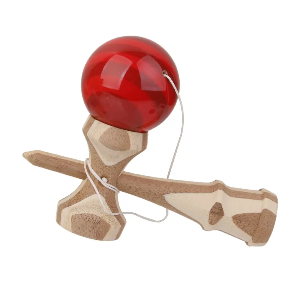 2 шт. бамбук Kendama японская традиционная игра баланс развития Развивающие игрушки