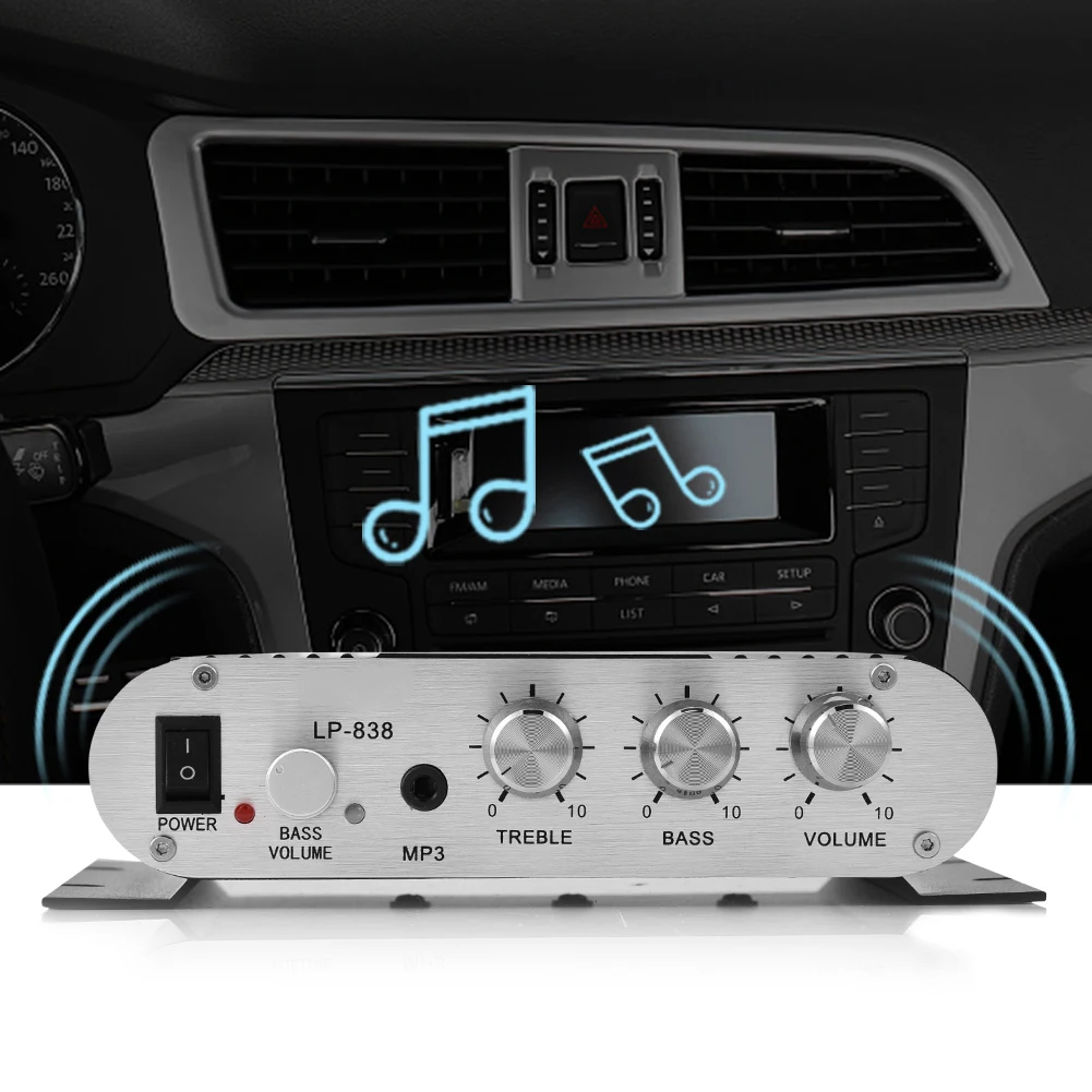 Фирменный новый мини усилитель SOONHUA HiFi 2 1 стерео Бас Автомобильная Колонка