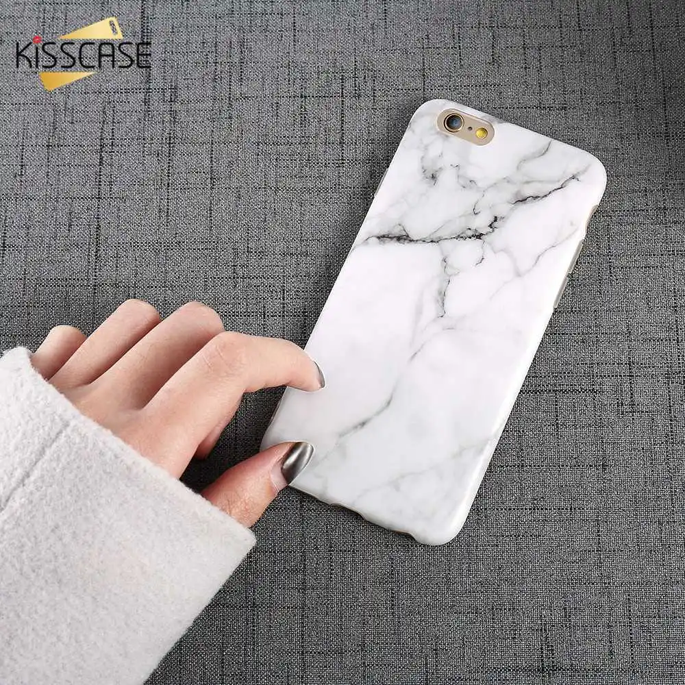 KISSCASE Fashion Marble Case For iPhone 7 8 X XS Max XR Phone Cases 6s 6 Plus 5S SE Soft Silicone Cover Shell Capa |