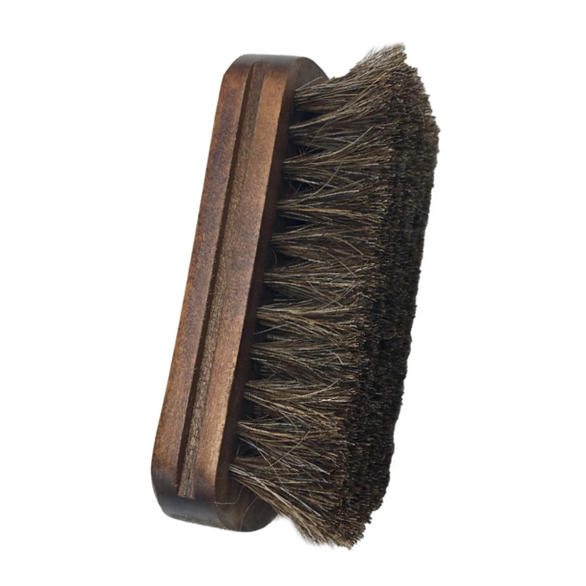 

Horsehair Shoe Shine Brush Soft Genuine Horse Hair Bristles Wood Handle Shoes Leather Care