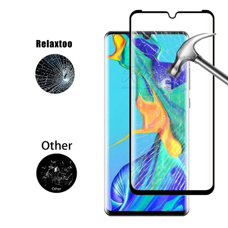 3D полное покрытие закаленное стекло для Huawei P30 Lite Pro защита экрана прозрачное