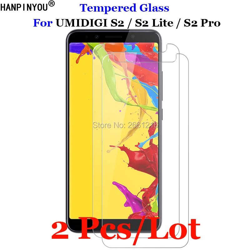 2 шт./лот для UMIDIGI S2 Pro/S2 Lite закаленное стекло 9H 2.5D Премиум Защитная пленка экрана Umi