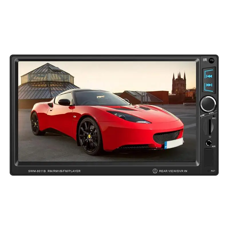 T8011 2Din автомобильное радио 7 дюймов сенсорный WINCE плеер FM MP5 Авторадио Bluetooth Камера