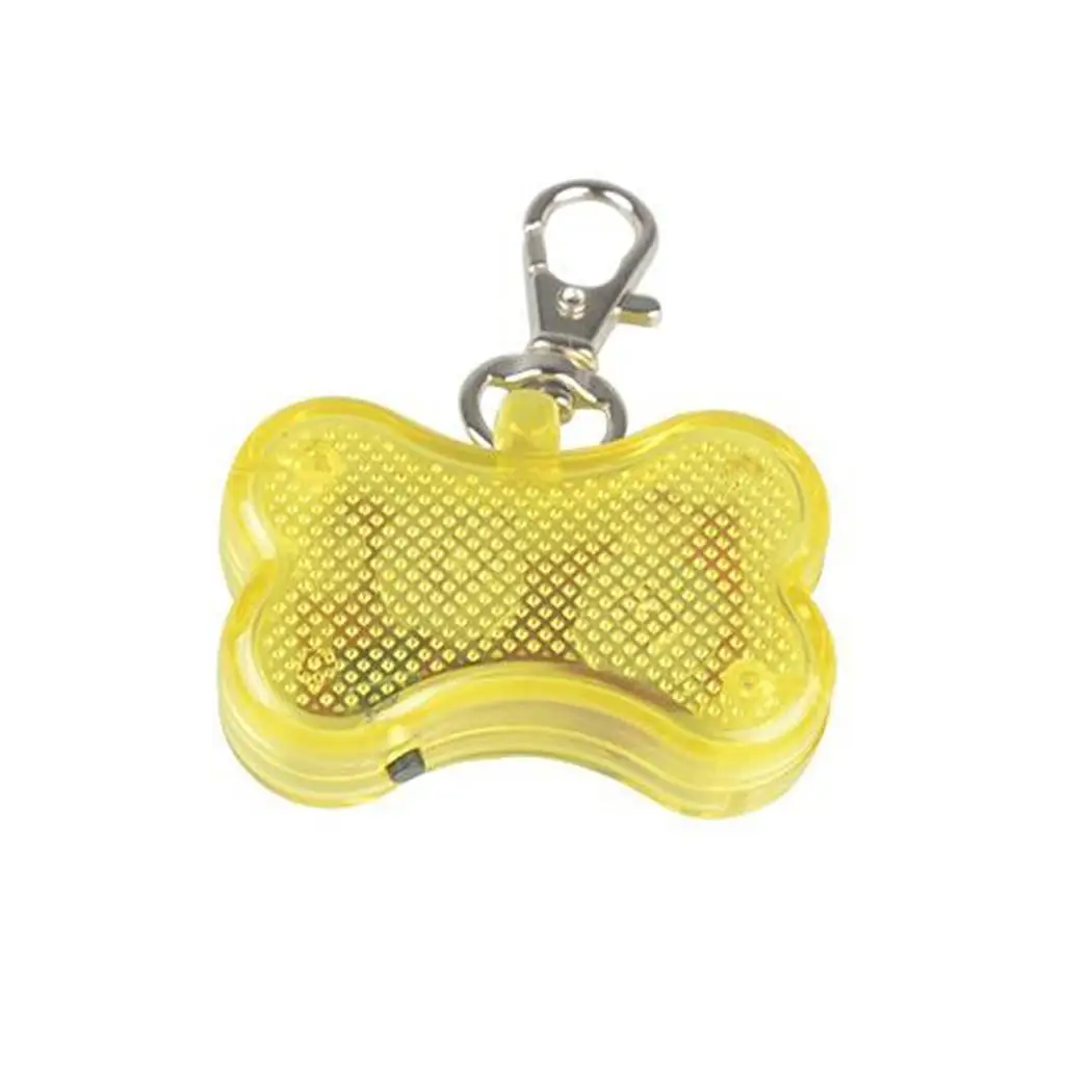Pet LED Light Anti Lost Pendant Bone Cute Shape Safety Casual Dog Tag Pets Battery Supplies | Дом и сад