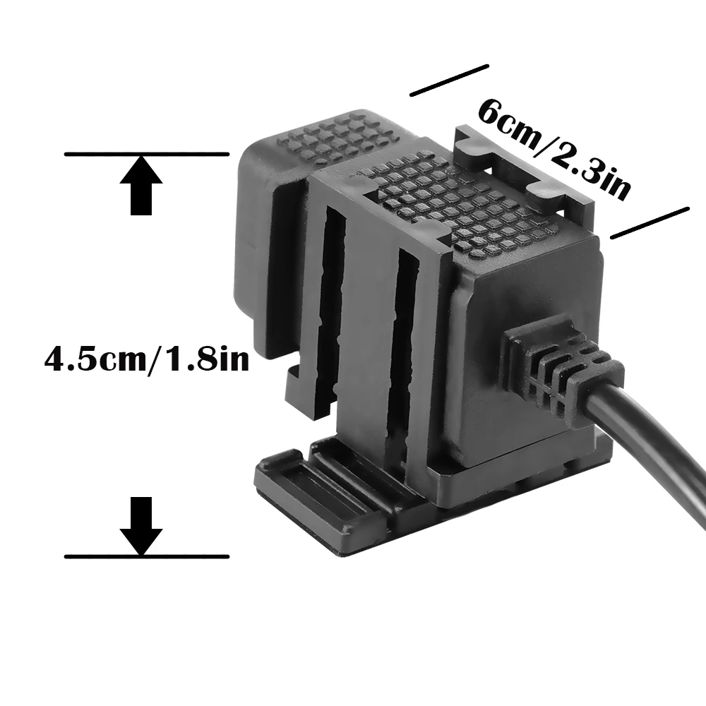 Onever 2.1A Dual USB водонепроницаемое зарядное устройство для мотоцикла адаптер питания