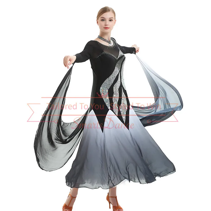 Ballroom Smooth Competition Dance Dress Modern Standard Gown standard ballroom dress inexpensive gowns | Тематическая одежда и