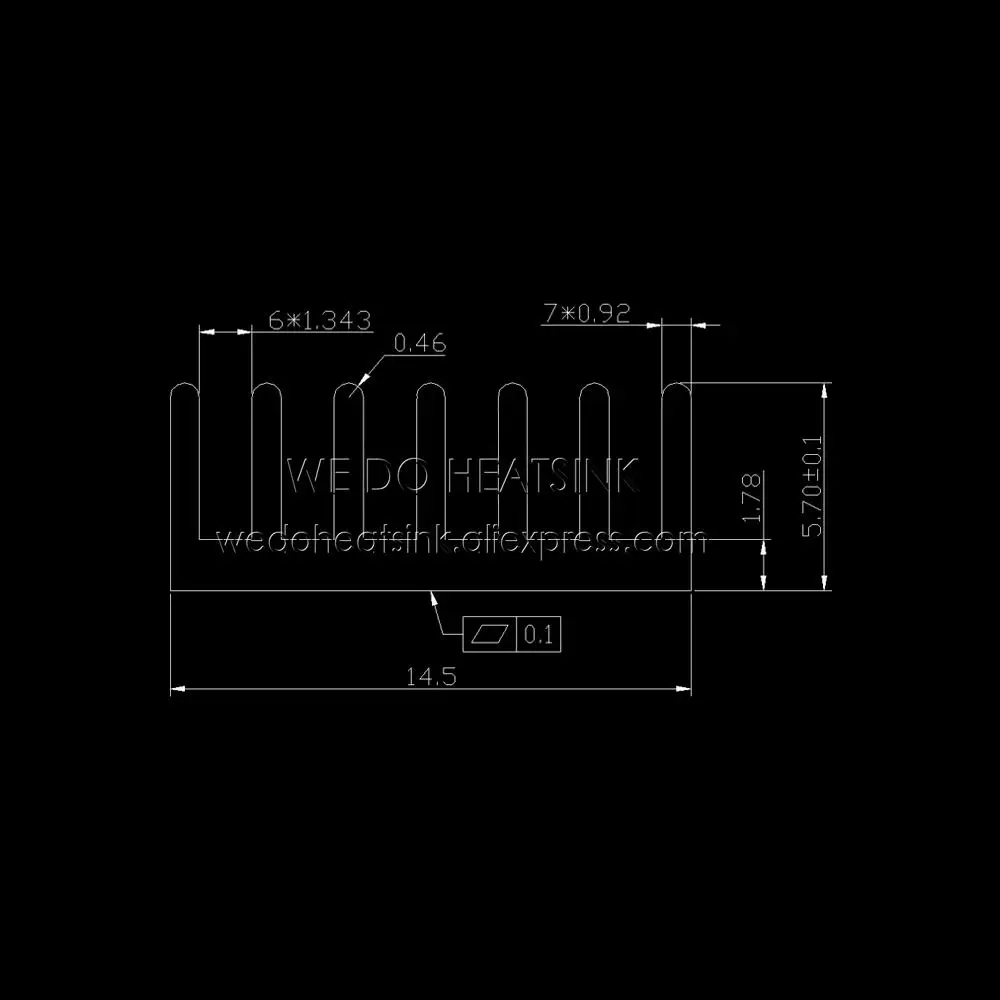 20 шт. 20x14x6 мм алюминиевый радиатор штампованный охлаждающий элемент с