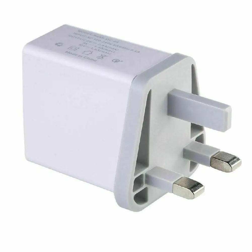 Зарядное устройство BEESCLOVER UK Plug 4 многопортовое быстрое зарядное QC 3 0 USB Hub