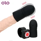 OLO 7 скоростей Задержка эякуляции для пениса вибратор долговечный тренажер для пениса массажер для головы увеличение пениса для мужчин t интимные игрушки для мужчин