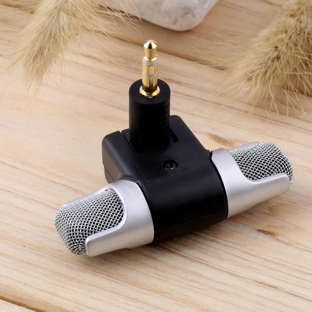 50pcs Mini 3.5mm Microphone Stereo Mic For Recording Mobile Phone Studio Laptop | Электроника
