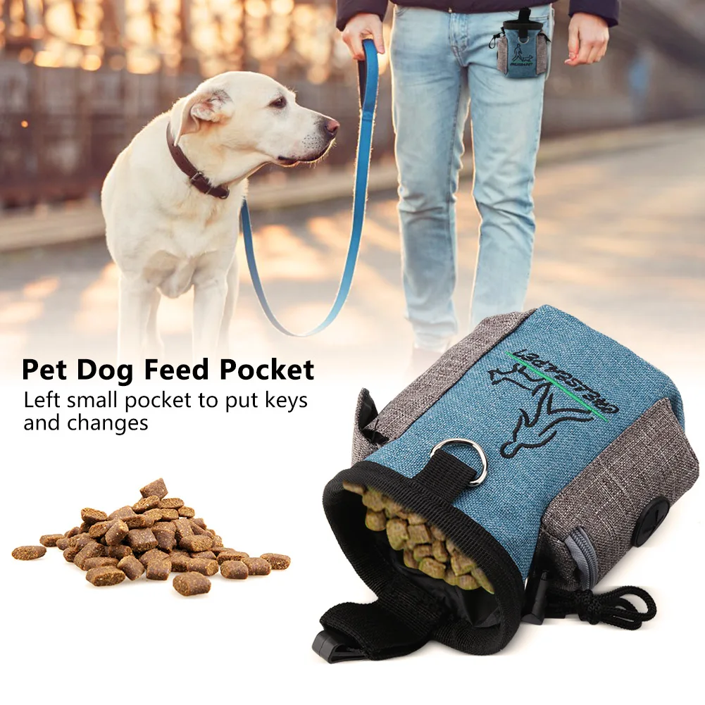 Портативный мешочек для собак тренировочные пакеты съемный карман кормления