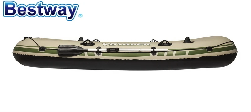 

65001 Bestway 348x141cm Voyager 500 Rubber Sporting Boat 137"x56" Inflatable PVC Fishing Boat Outdoor Assault Kayak Fishing Boat