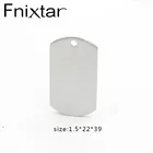 Жетон Fnixtar из полированной нержавеющей стали, с зеркальной поверхностью, 22 х 39 мм, 10 шт.лот