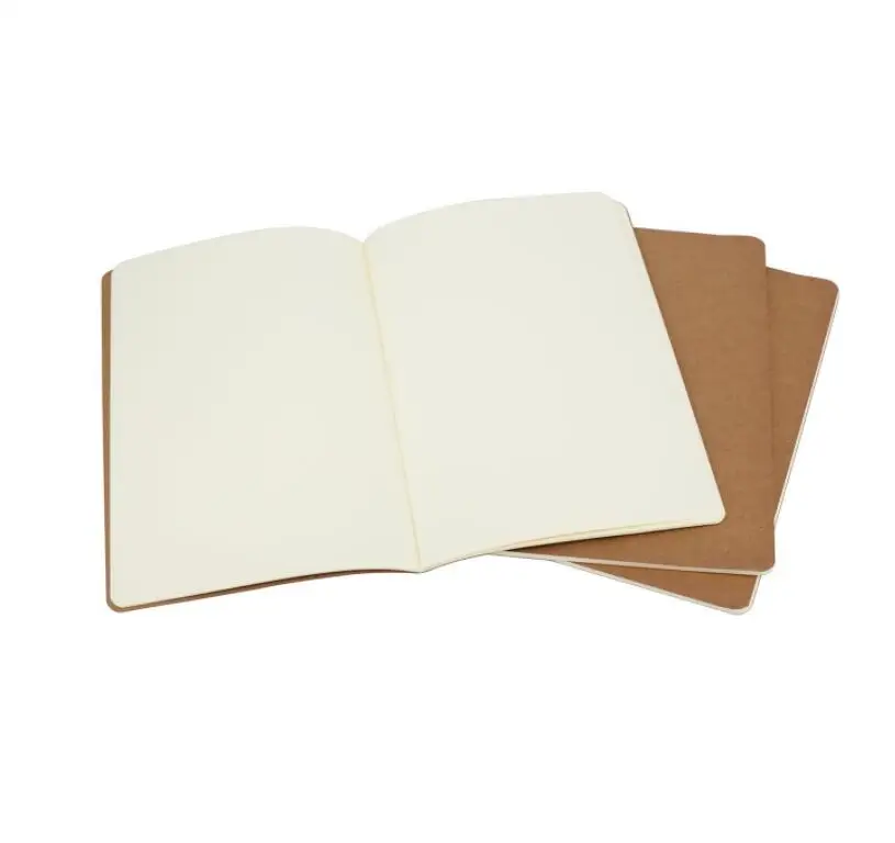 Kraft Brown Unlined Travel journals notebook Soft Cover Notebooks A5 Size 210 mm x 140 60 Pages 30 Sheets stationery supplies | Канцтовары