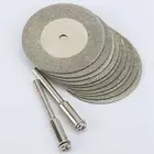 Алмазный режущий диск 10 шт.лот, Аксессуары Dremel, 35 мм, металлический шлифовальный круг, диск мини-циркулярная пила, диск для дрели, вращающийся инструмент