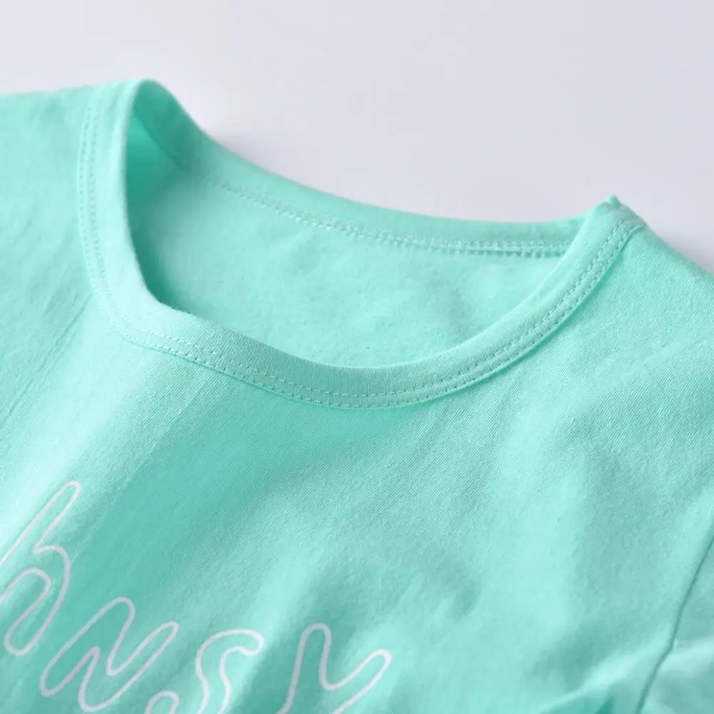 VTOM/Лидер продаж футболки для малышей Детские из чистого хлопка с короткими