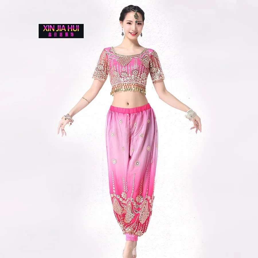 India Sari Oriental Clothing Adult Woman New Pattern Sexy Belly Dance Show Serve Suit Bellydance Costume Bollywood Carnaval |