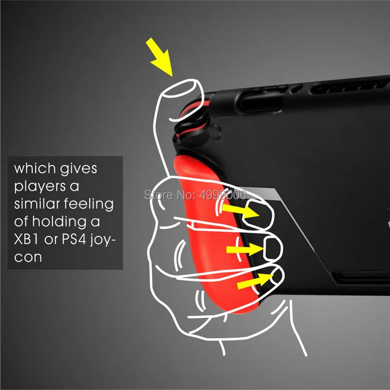 Soft Protective Case for Nintend Switch NS NX Console TPU Shell Handle Grip with Game Card Slot Anti-Shock Cover Tempered film |