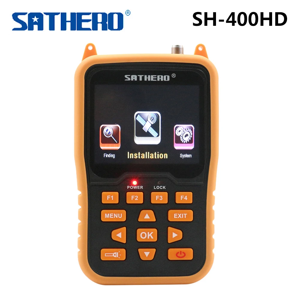 SATHERO SH 400HD ТВ DVB S/S2 сигнала Finder w/3 5 дюймов ЖК дисплей Дисплей Full HD 1080P 8PSK 16apsk цифровой