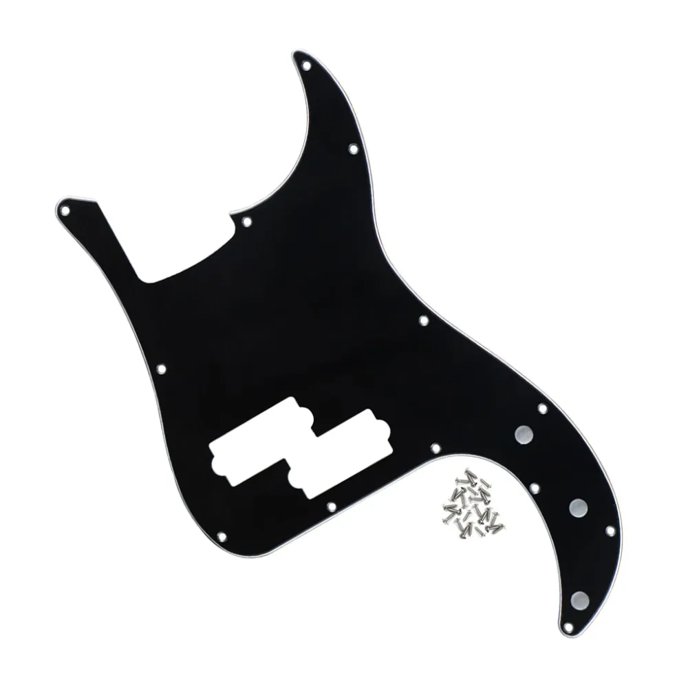 Новые 4 струны PB Bass Pickguard Pick Guard Scratch Plate Black 3 слоя и винты для FD 13 отверстий