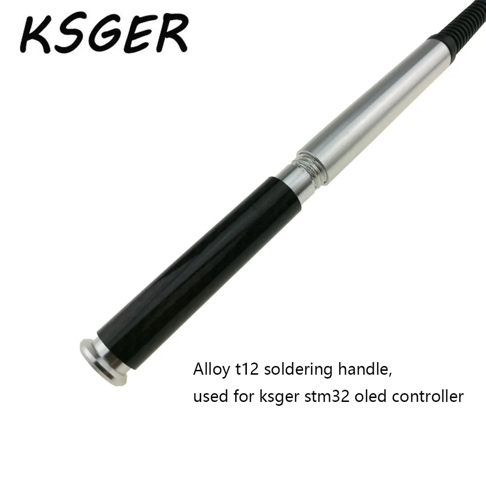 KSGER паяльная ручка T12 из алюминиевого сплава для STM32 OLED цифровая станция с