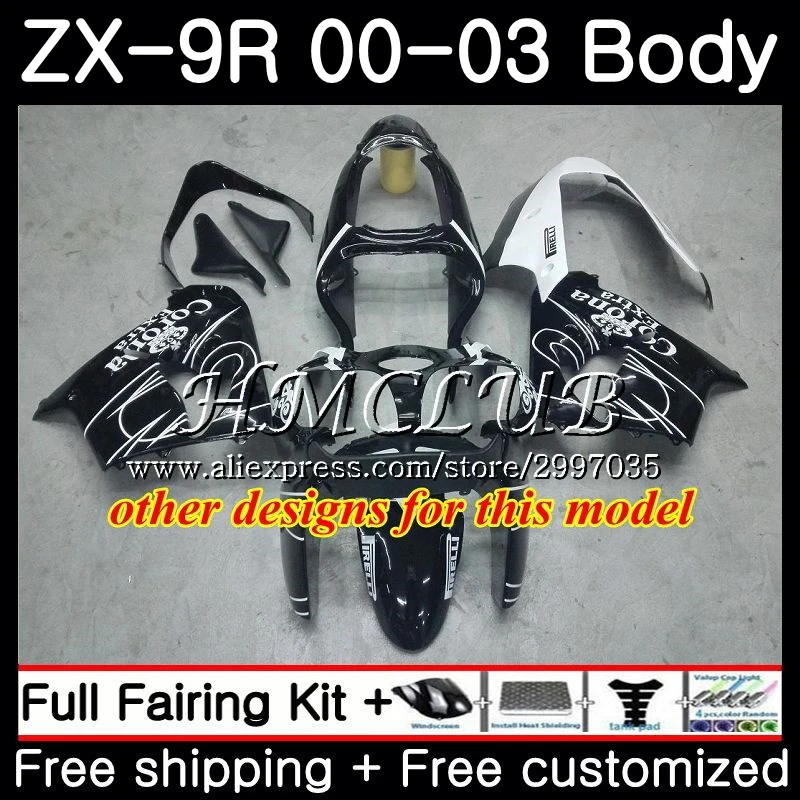Корпус для KAWASAKI NINJA ZX 9R 9 R 900 ZX-9R 2000 2001 2002 2003 62HC.18 ZX900 900CC ZX9 ZX9R 00 01 02 03 обтекатель с