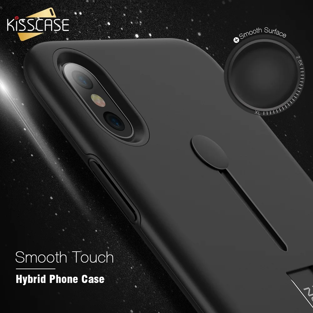 KISSCASE кольцо подставка держатель чехол для iPhone X 10 8 7 6S 6 Plus крутой ПК ТПУ Телефон 5 5S