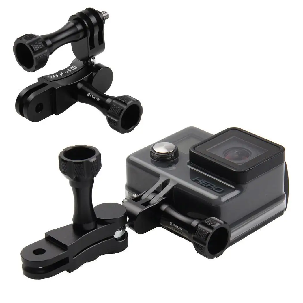 Алюминиевый сплав 360 градусов Поворотный кран адаптер для GoPro черный |
