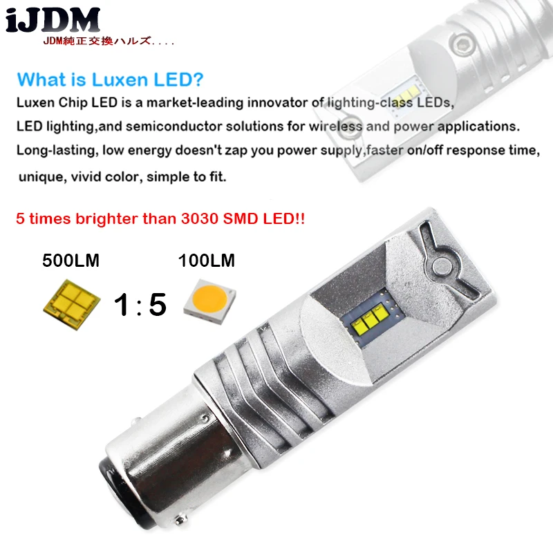 (2) 6000K ультра белая высокая мощность 6-SMD ed By Luxen светодиодные дневные ходовые