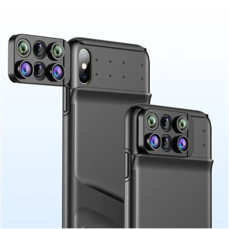 Чехол для iPhone Xr Xs Max с широкоугольным макрообъективом рыбий глаз Роскошный чехол