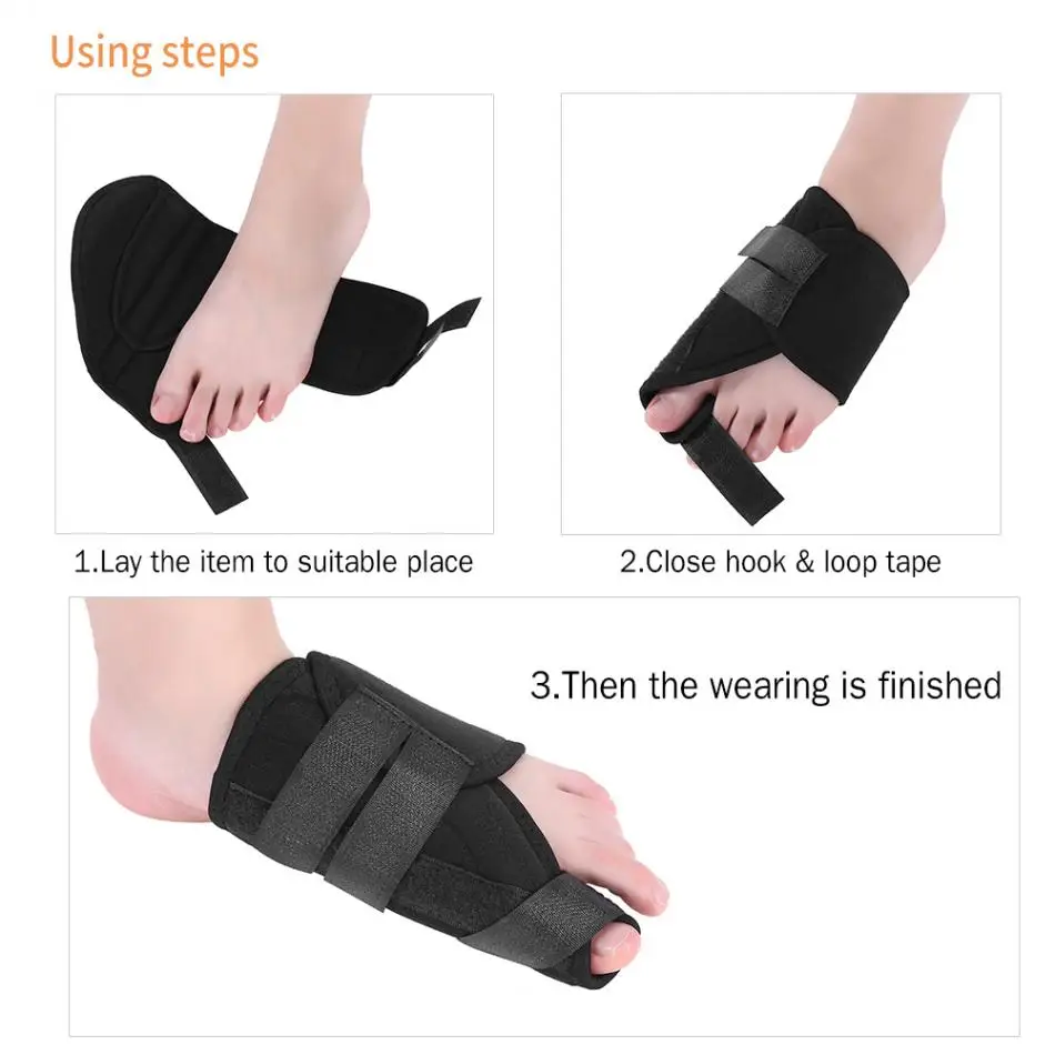 1 пара дышащая от болезненной опухоли на шину корректор для пальцев ног накладки