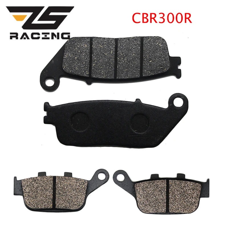 

ZS Racing для Honda CBR300R 2011 2012 2013 2014 2015 мотоциклетные тормозные колодки передние и задние дисковые Тормозные колодки Набор полуметаллических гонок