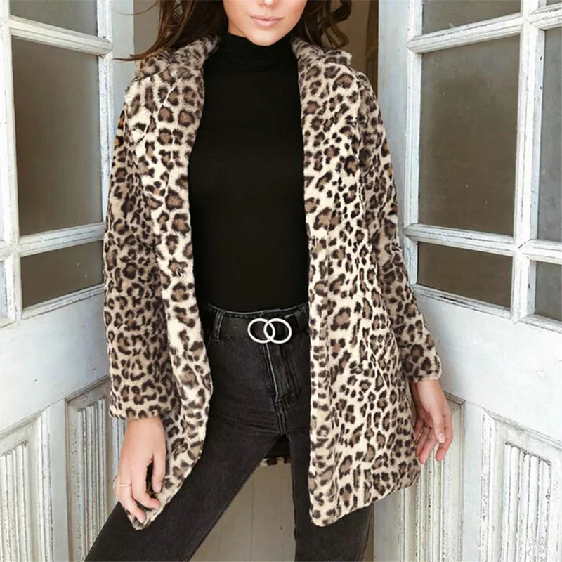 Модные женские толстовки с леопардовым принтом привлекательные зимние и осенние