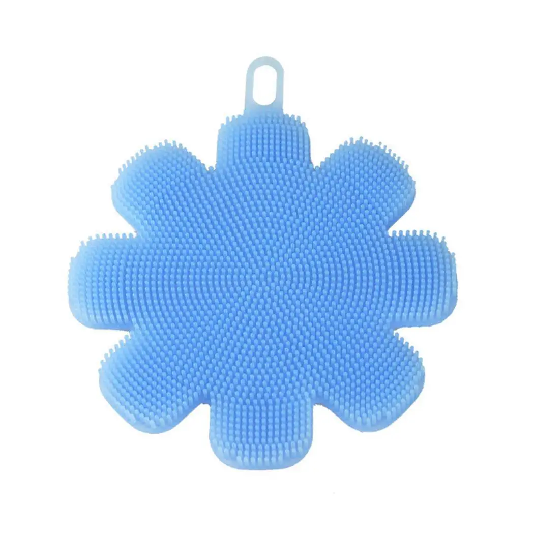 Пищевой силиконовый гель для мытья посуды фруктовая Цветочная щетка