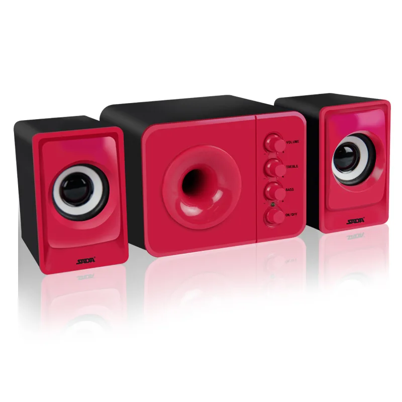 SADA D-205 3 in 1 PC Computer Speakers Set Mini Desktop Music Subwoofer USB NOTEBOOK Speaker for Phones | Электроника