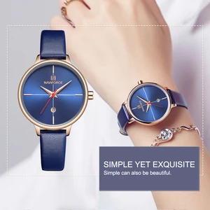 NAVIFORCE 2019 новые модные женские часы ультра-тонкие водонепроницаемые Роскошные Дамские Кварцевые наручные часы женские Relogio Feminino
