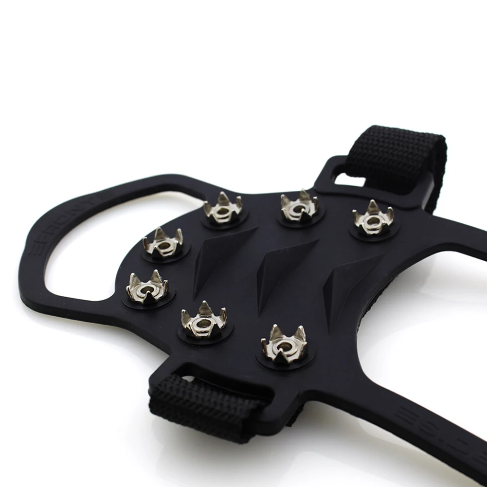 1 пара силиконовые захват льда восхождение кошки бахилы 10 гвозди открытый шипы