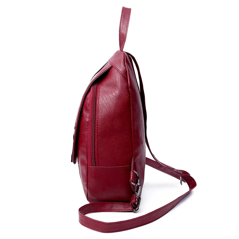 Модный женский рюкзак качественные Школьные Сумки из натуральной кожи для