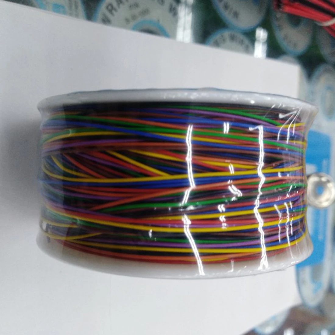 30AWG 0 5 мм ППМ Летающий Перемычка провод ОК линия обмотки пин обертка Гибкая