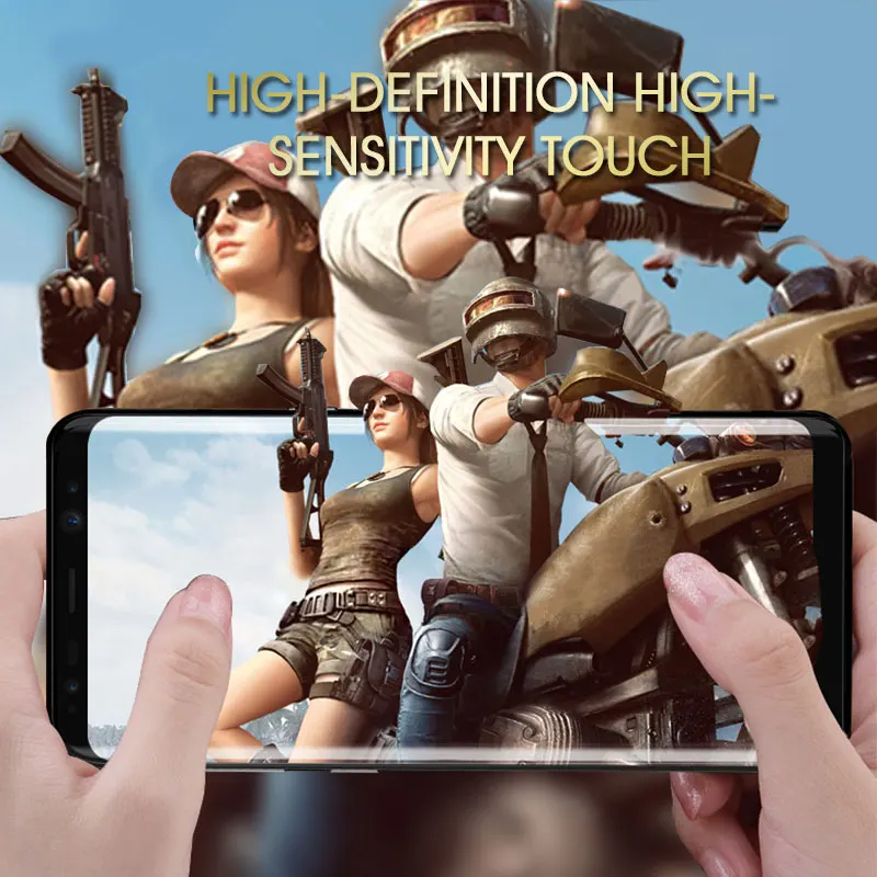 Полное изогнутое покрытие из закаленного стекла для Samsung Galaxy S8 S9 Plus 9D Защита