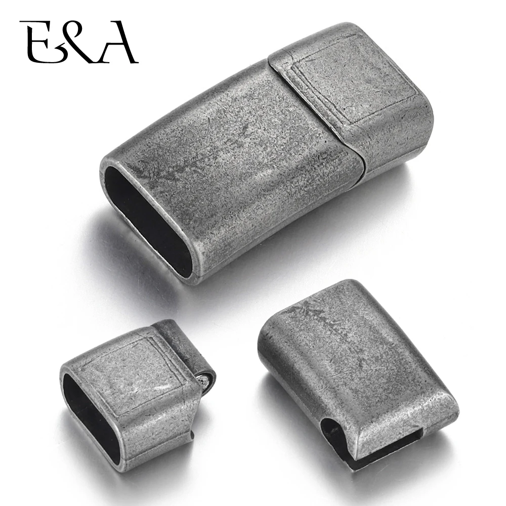 Нержавеющая сталь Магнитная застежка Винтаж синюшность отверстие 10*5 мм кожаный