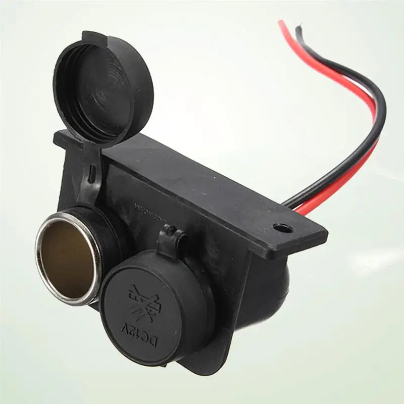 1 шт 12V Универсальный двойной Порты прикуриватель для мотоциклов Мощность гнездо