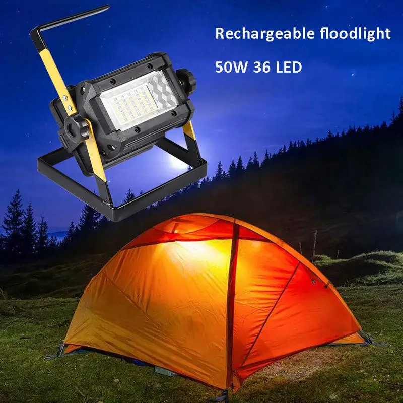 Светодиодный прожектор перезаряжаемый 36/50 Вт|Портативные прожекторы| |