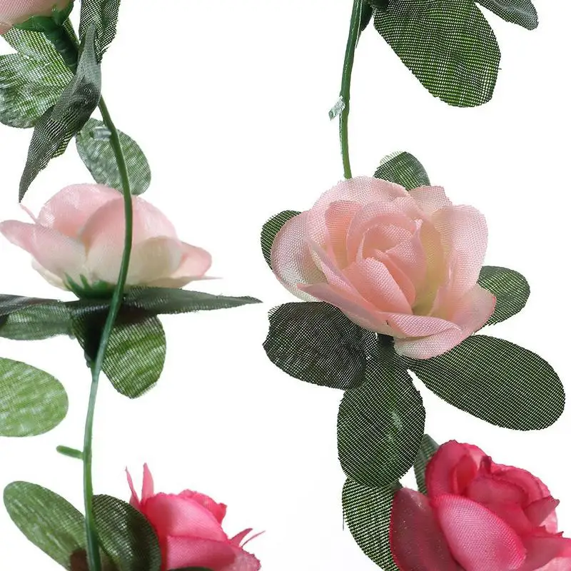 5 шт. искусственный цветок роза лоза зеленый лист семейный сад свадебные